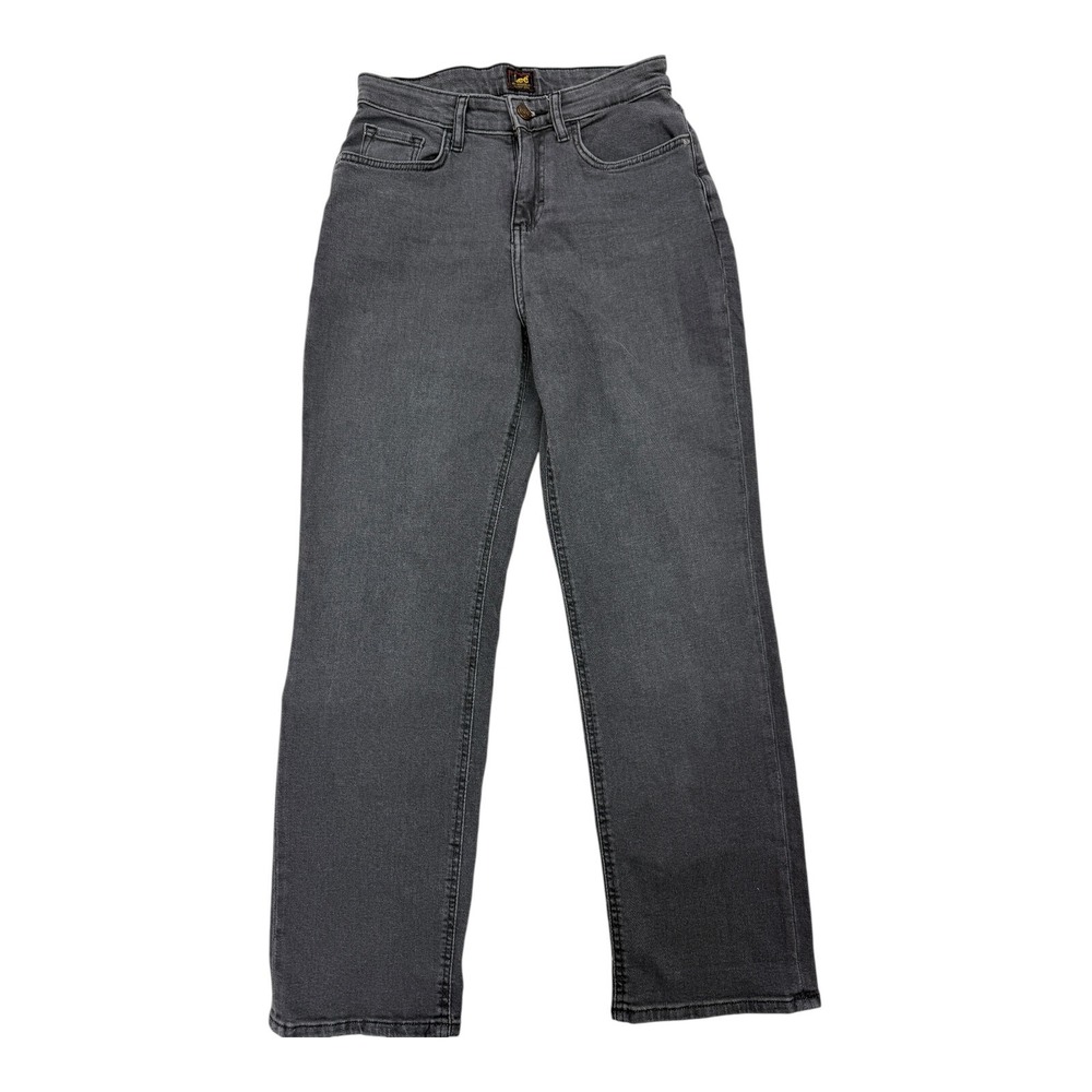 Lee Boyfriend Jeans Womens 6 Black Good Mid Rise Legendary Style Stretch